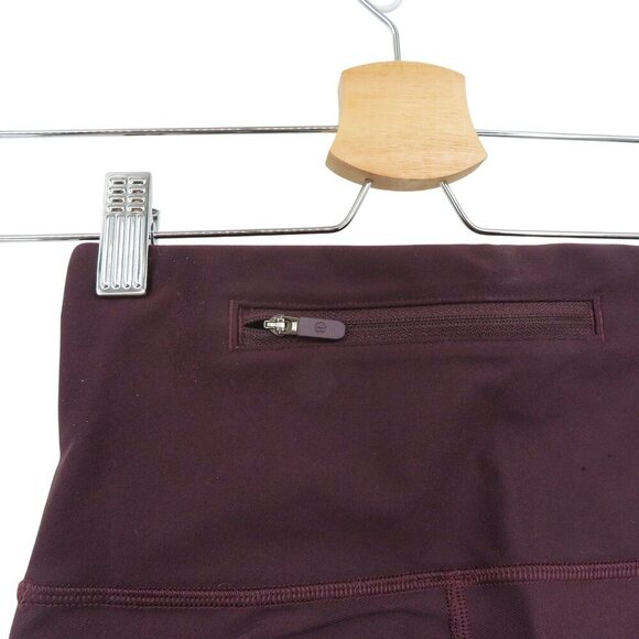 Lululemon Women 2 Zoned In Tight 27in Cassis Deep Purple Athletic Leggings Pants - Picture 8 of 12